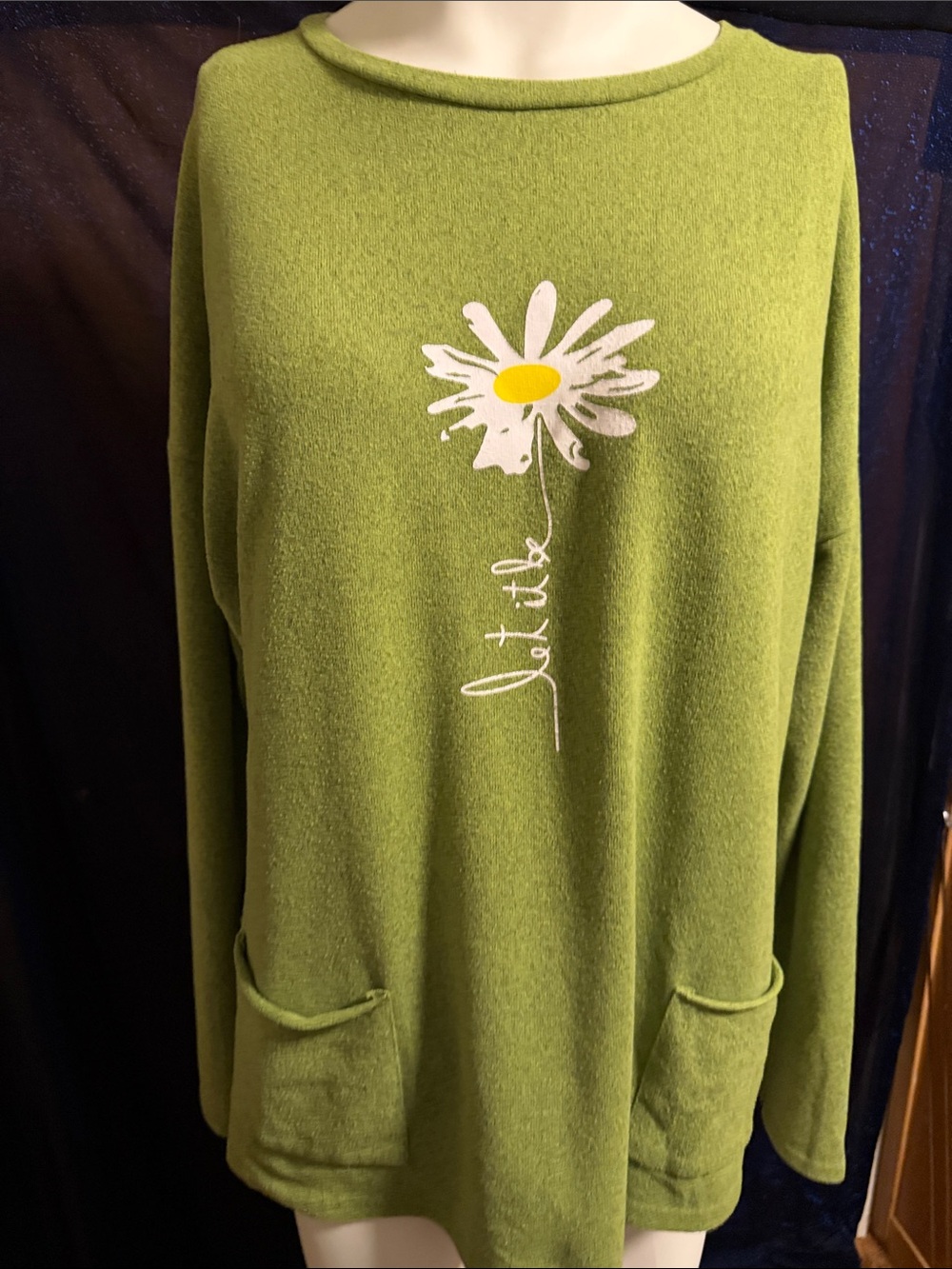 MISSLOOK Light weight Green sweater